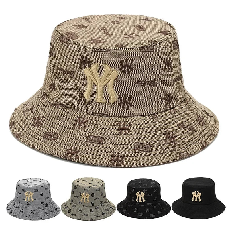 Unisex Letter Embroidery Fisherman Hat Women