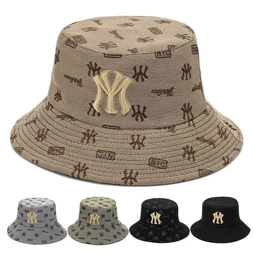 Unisex Letter Embroidery Fisherman Hat Women