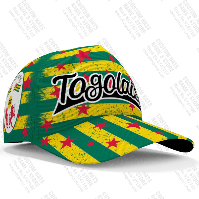 Togo Baseball Caps Free 3d Custom