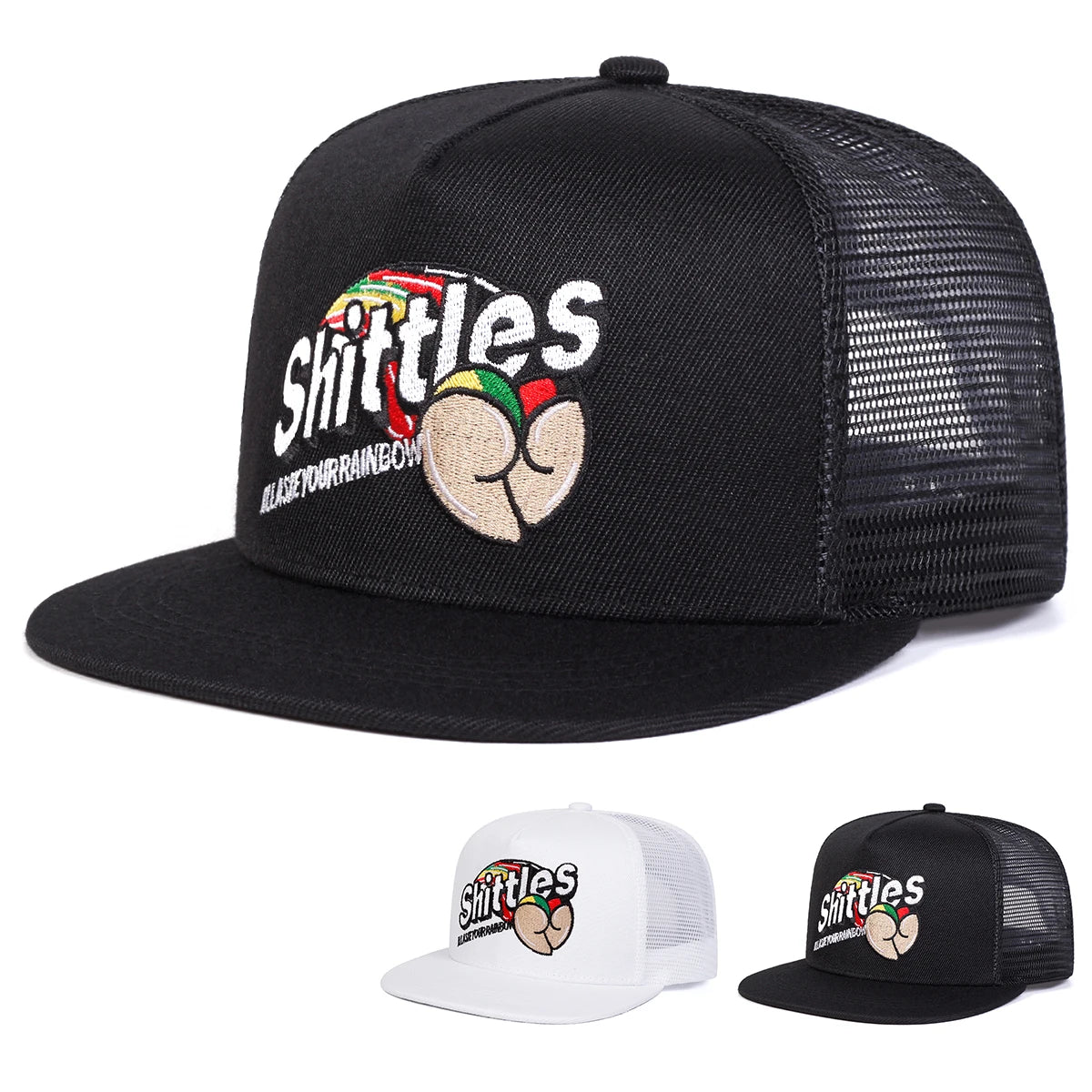 Unisex SHITTLES Embroidery Hip-hop Hat Snapback Cap