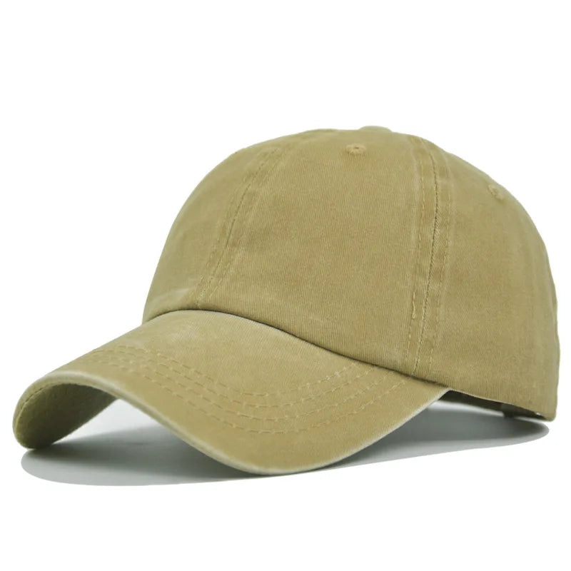 Vintage Washed Distressed Plain Baseball Cap