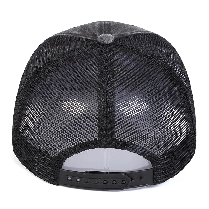 Unisex PAPA Letter Embroidery Baseball Net Caps Sunscreen Hat Sports Cap