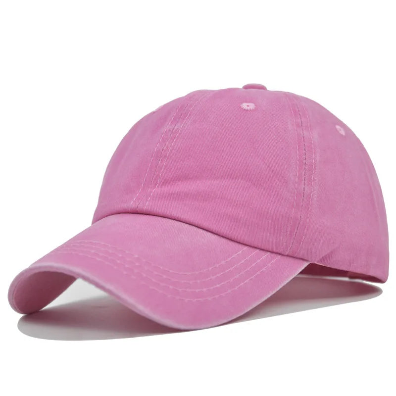 Vintage Washed Distressed Plain Baseball Cap
