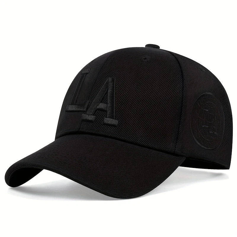 Unisex LA Letter Embroidery Baseball Caps Sunscreen Hat Sports Golf Cap