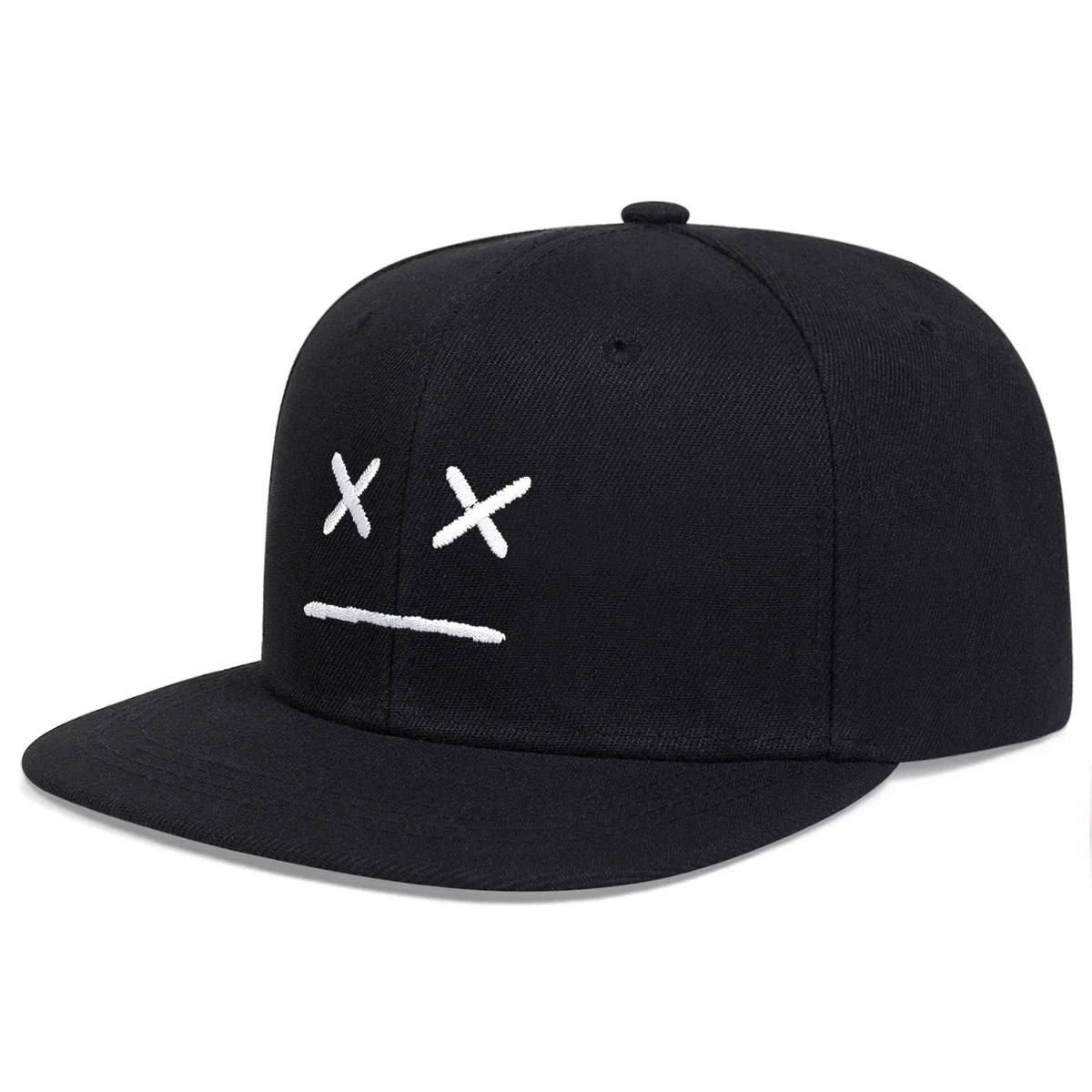 Unisex XX Smiley Face Embroidery Hip-hop Hats Snapback Caps