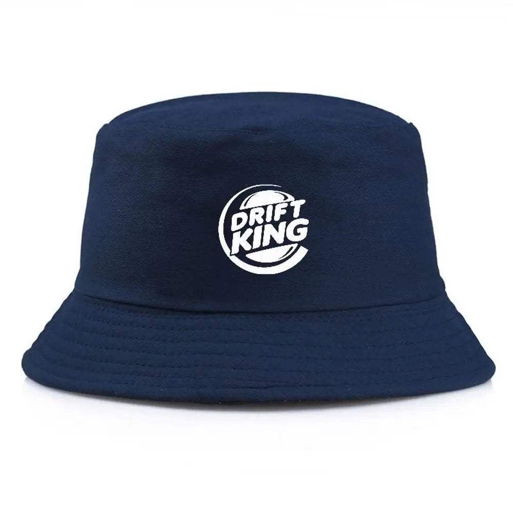Bucket Hat Summer Fisherman Fishing Hat Summer Caps Drift King Printed Outdoor Cotton Sun Protection Cap