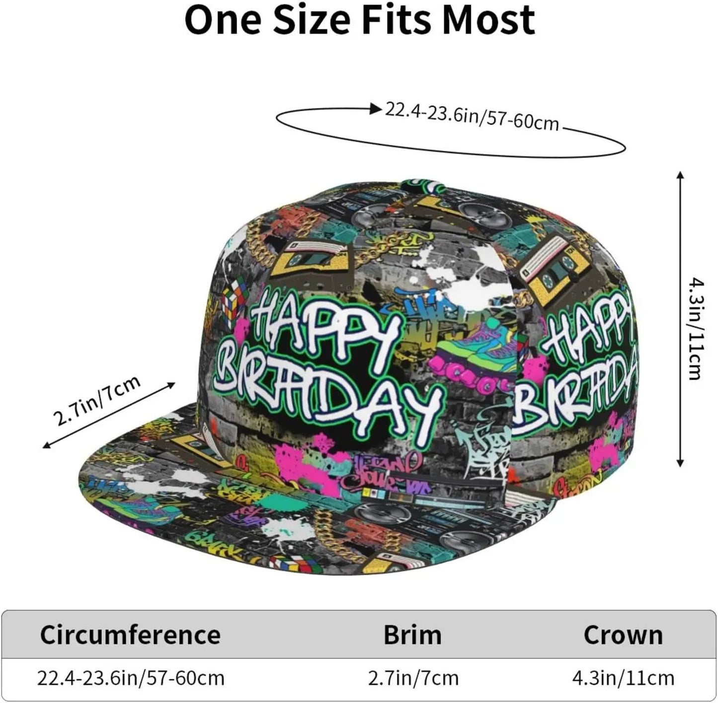 It's My Birthday Print Baseball Hats for Men & Women - Happy Birthday Girl Hats