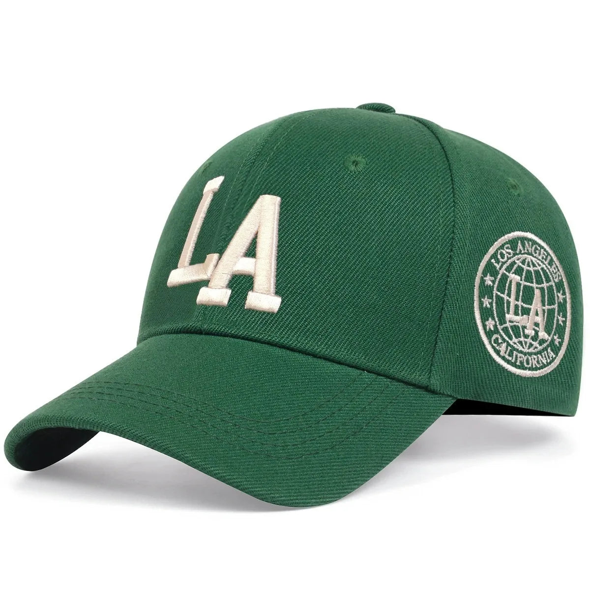 Unisex LA Letter Embroidery Baseball Caps Sunscreen Hat