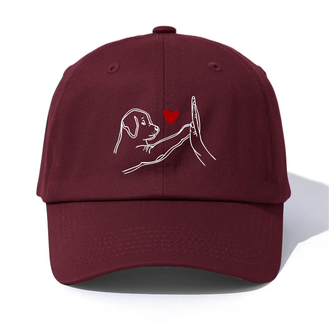 DOG HEART Print Baseball Cap For Adult