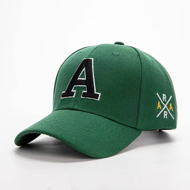 Summer Men's Embroidered A Letter Baseball Hat