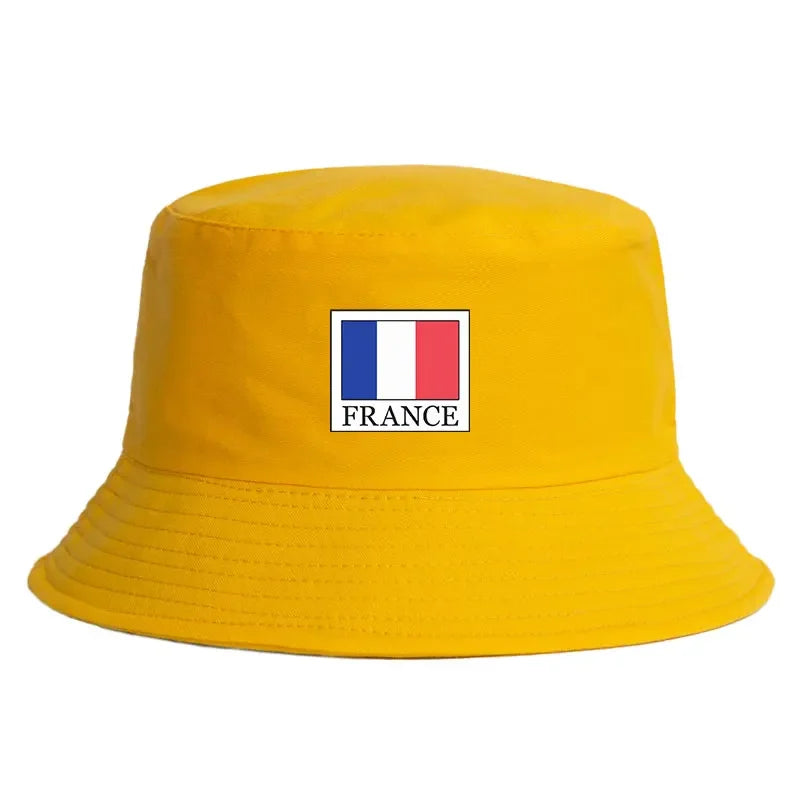 Unisex Reversible Bucket Hat Woman Man France Flag
