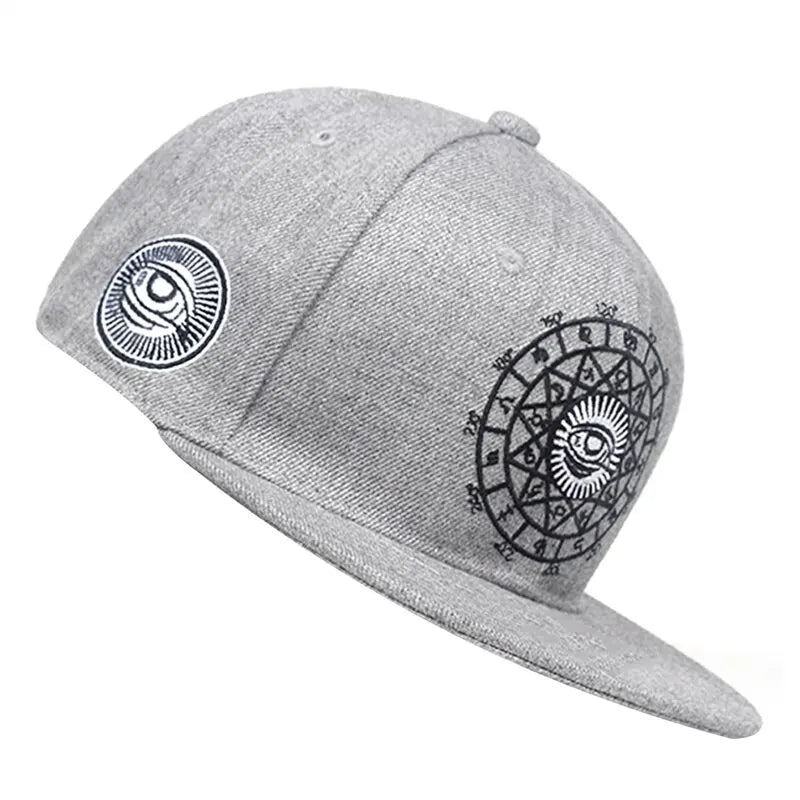Unisex Eyes Letter Embroidery Hip-hop Hats Baseball Caps Snapback Caps