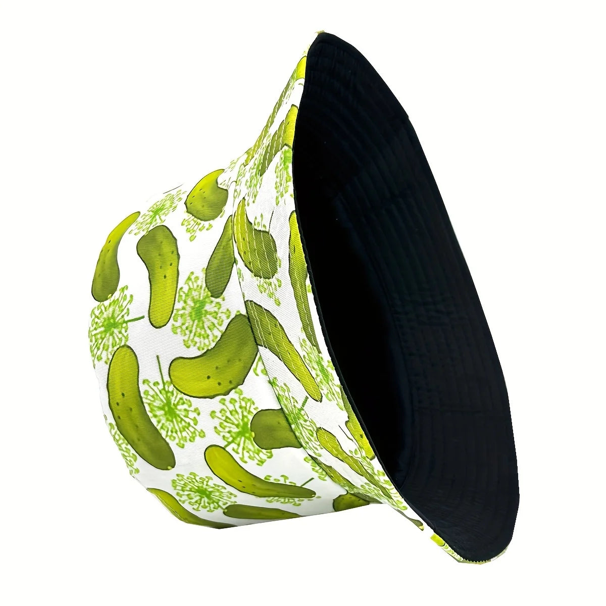 Unisex Reversible Cucumber Print Pattern Bucket Hat
