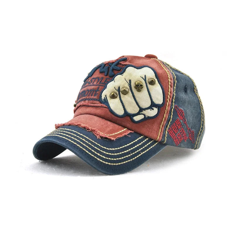 Fashion Baseball Cap Sports Outdoors Casual Cap Gorras Hip Hop Caps On Size Adjustable Unisex Fist River Patch