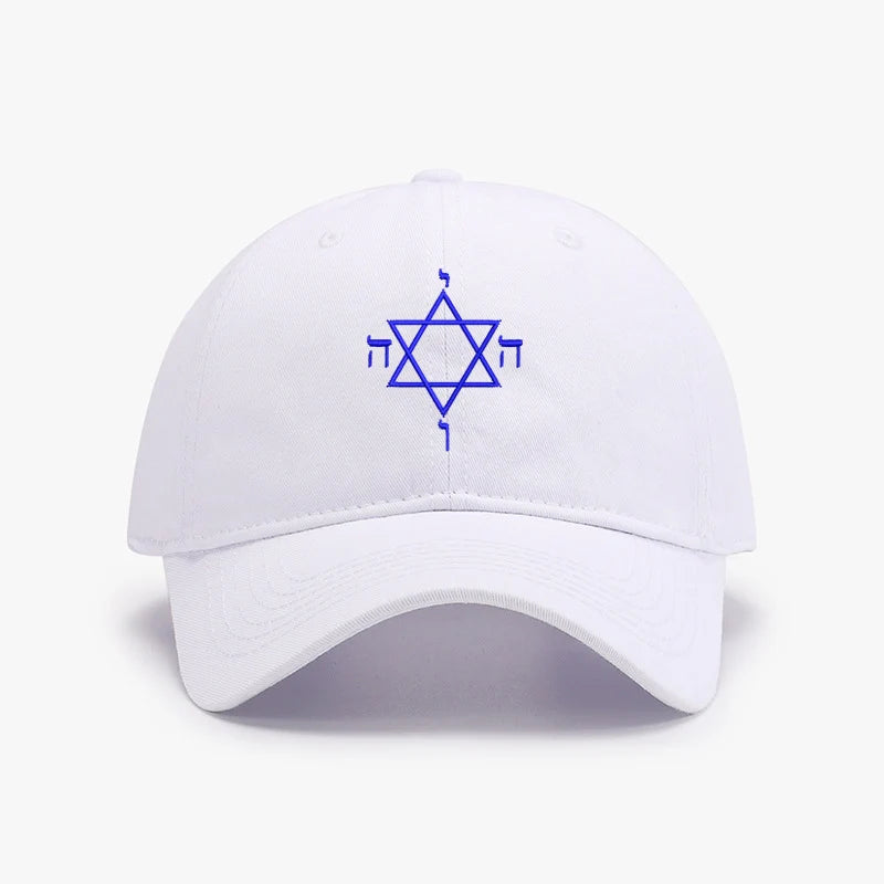 Embroidery Star of David Men Baseball Cap