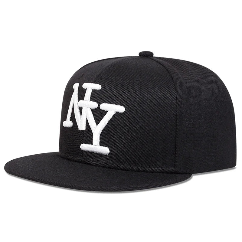 Unisex Letter Embroidery Hip-hop Hats Snapback Caps