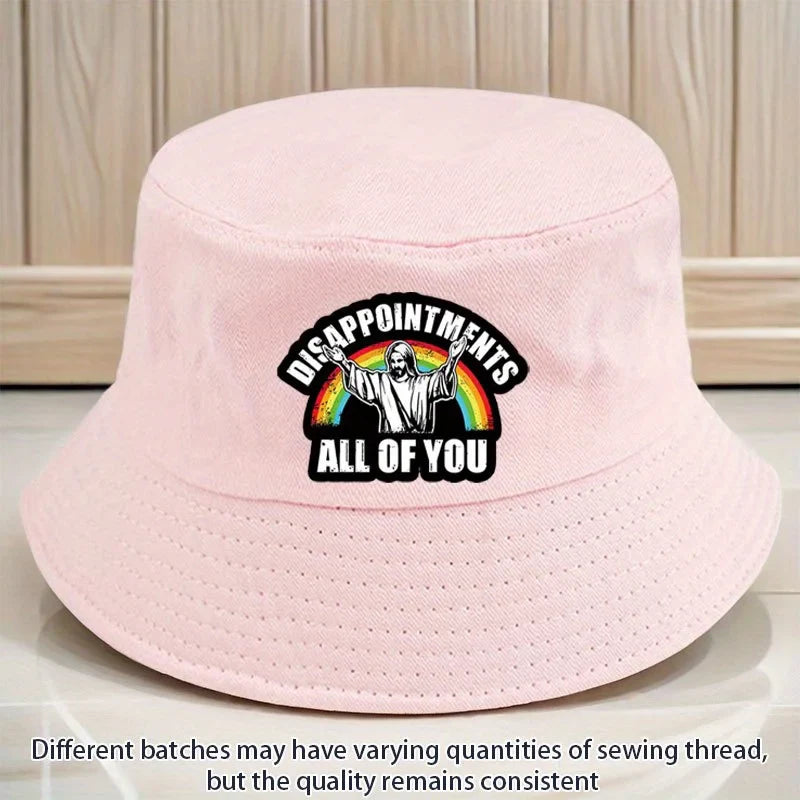Jesus and Rainbow Pattern Fisherman's Hat