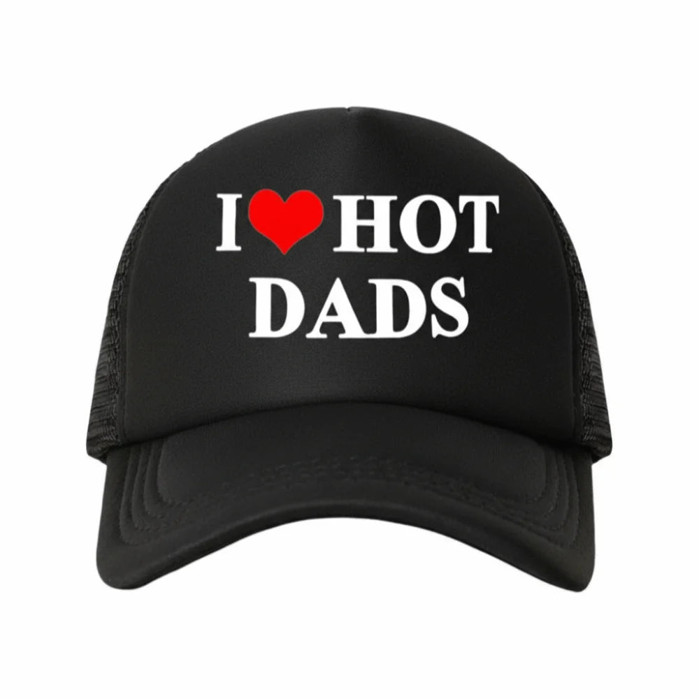 Fashion Letter Printing I Love Hot Dad Hats Baseball Hat For Man Women