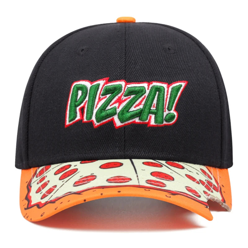 2025 New Pizza Design Embroidered Baseball Hat