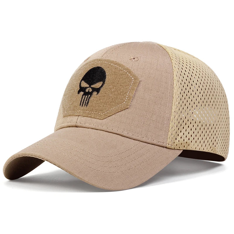 Unisex Skull Embroidery Baseball Cap