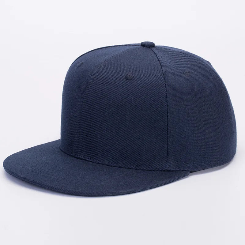 Unisex Flat Brim Snapback Hat For Men Women