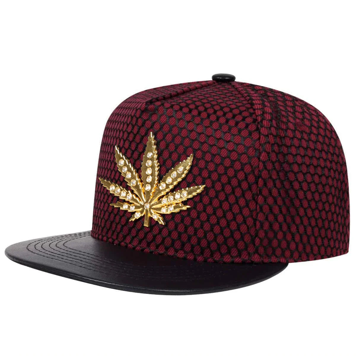 Unisex Diamond Hemp Leaf Label Hip-hop Hats