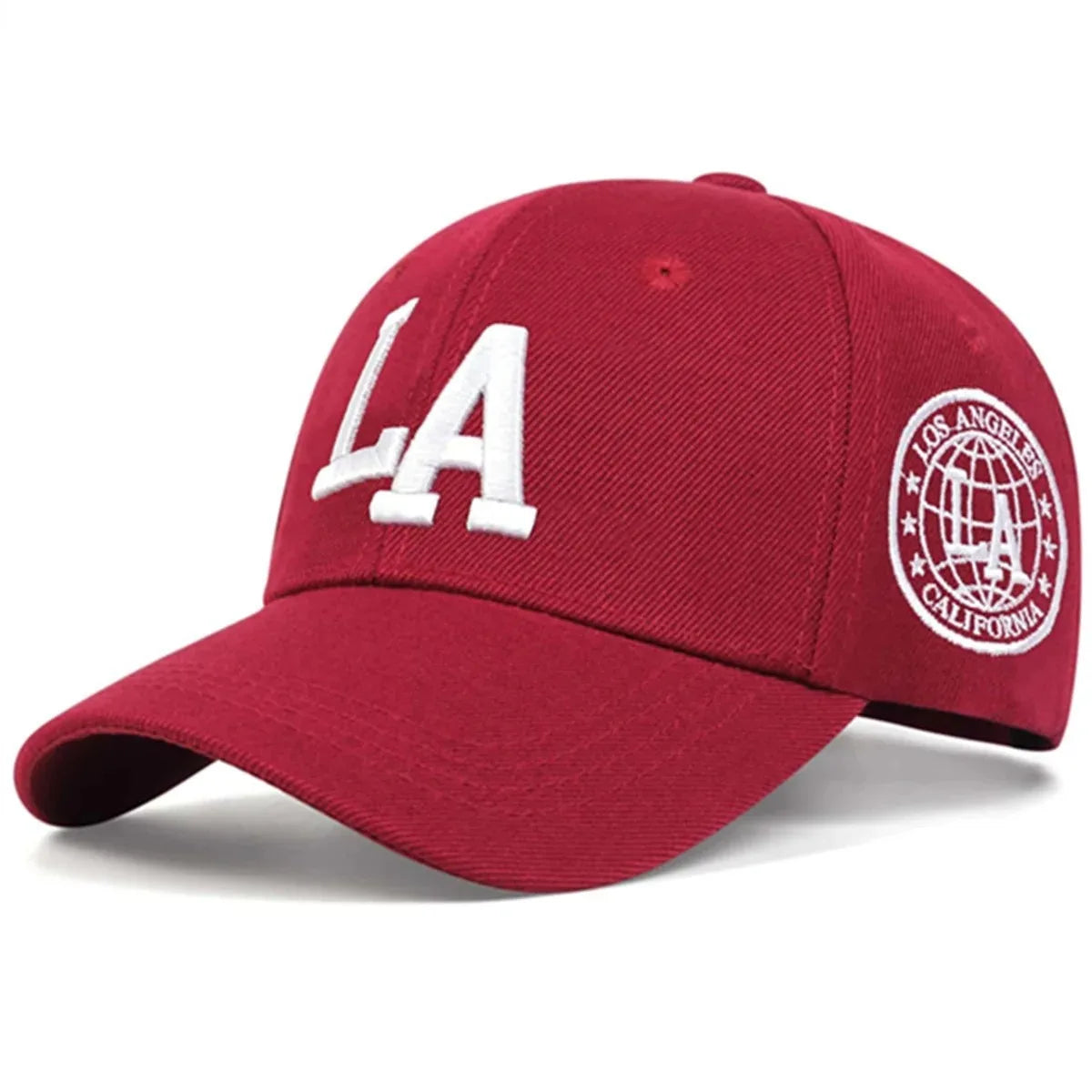 Unisex LA Letter Embroidery Baseball Caps Sunscreen Hat