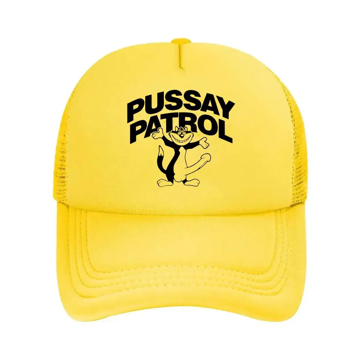Pussy Patrol Cat Logo Mesh Baseball Cap