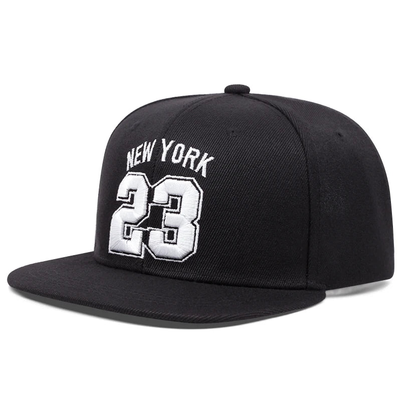 Digital 23 3D Embroidered Fashion Baseball Hat Sports Sunshade Hat Snapback Cap