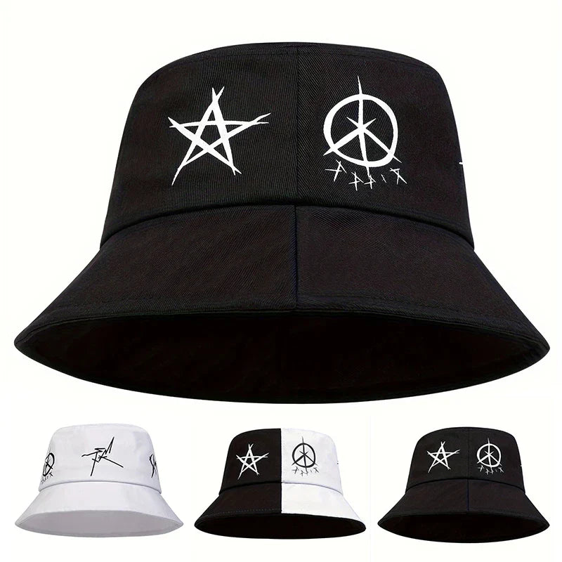 Fashion Hip Hop Two Color Stitching Bucket Hat