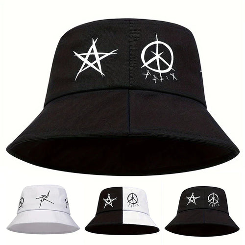 Fashion Hip Hop Two Color Stitching Bucket Hat