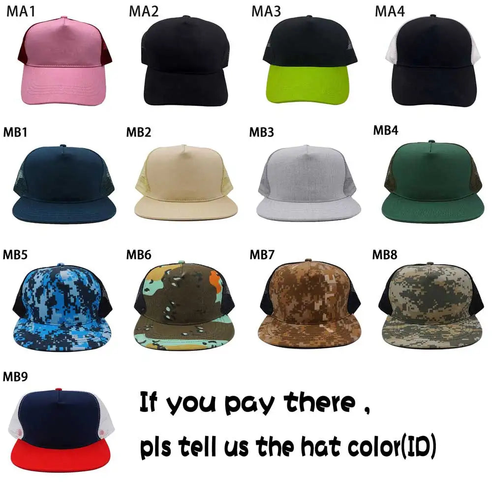 Baseball Cotton Adjustable Snapback Hat Hip Hop Caps Sun Hat Unisex
