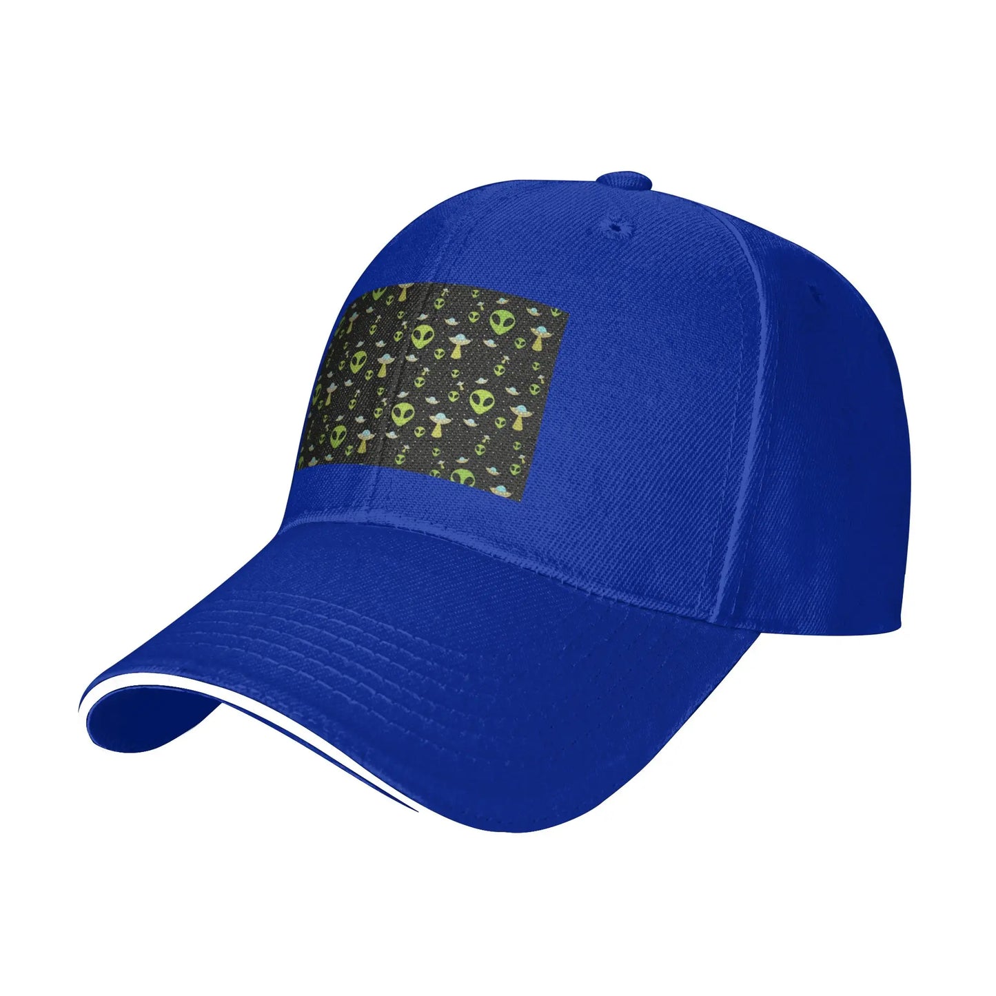 Green Alien Spaceship Pattern Cap Casual Baseball Caps