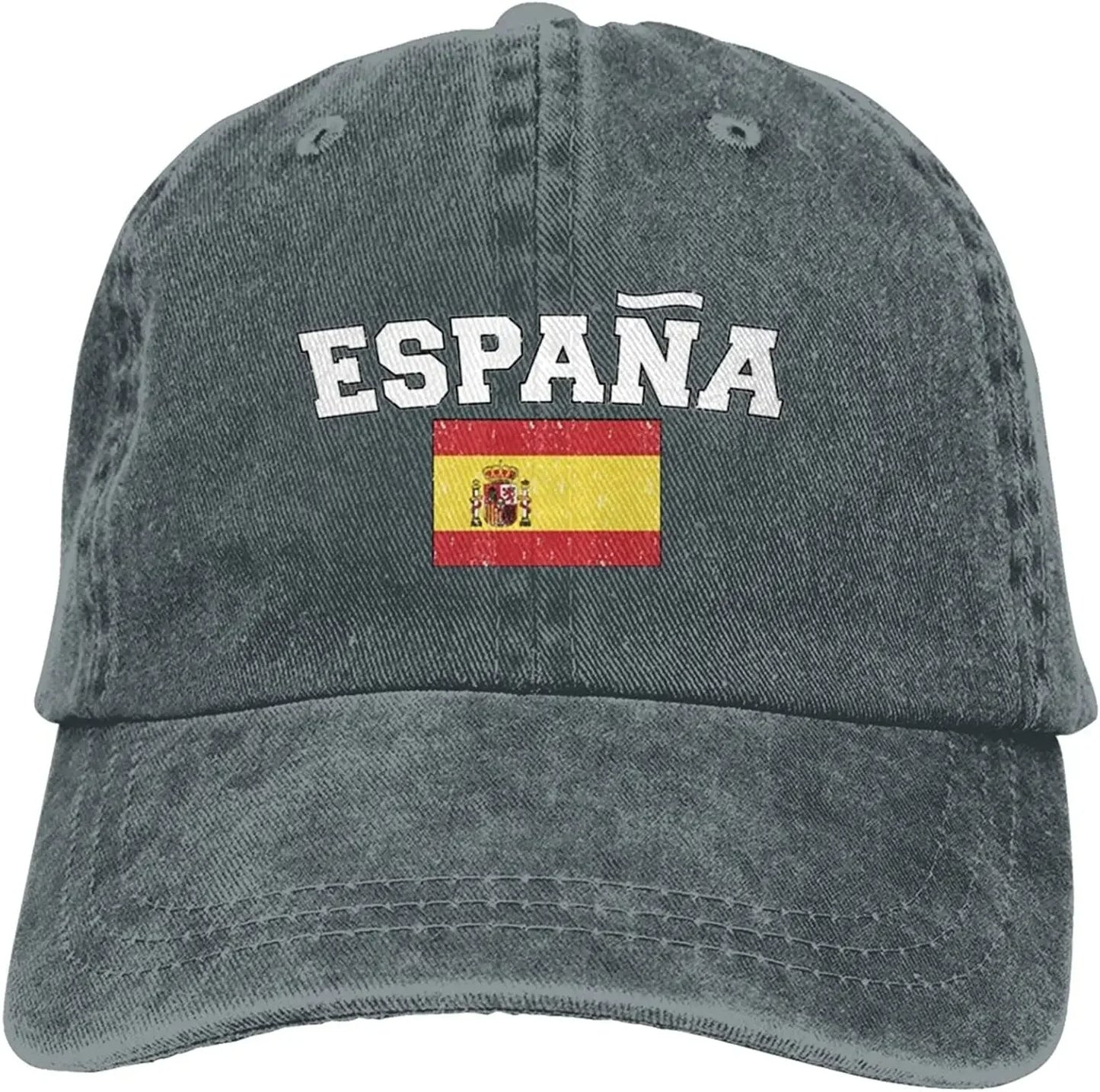 Espana Flag of Spain Spanish Denim Hats Baseball Caps