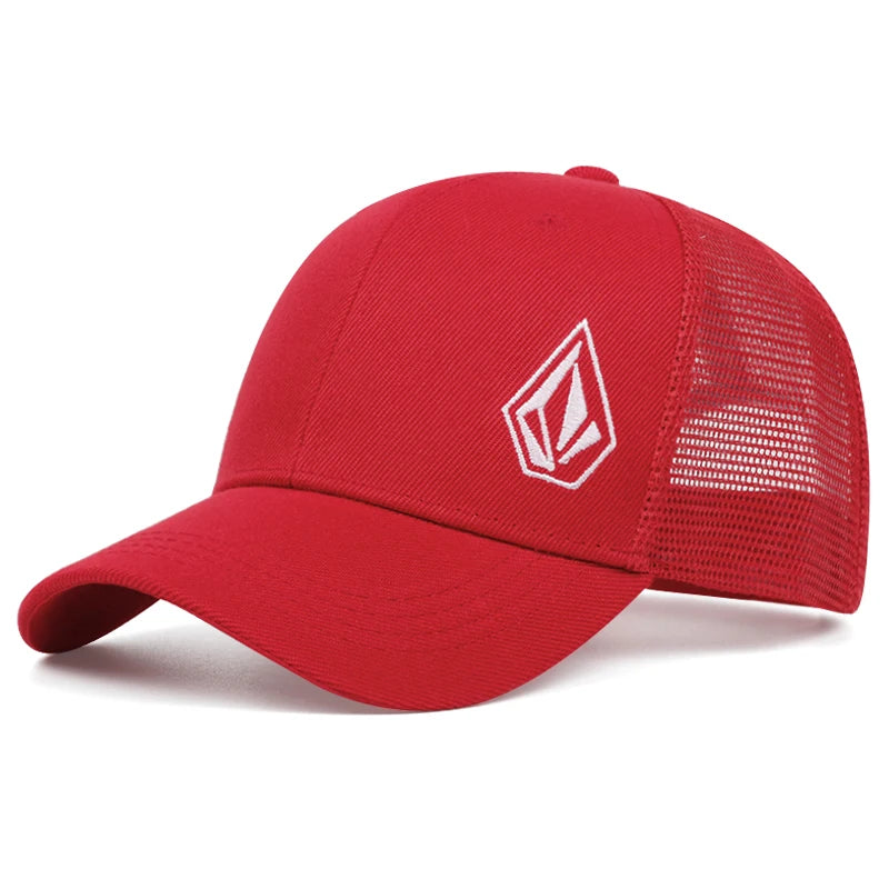 2025 New Diamond Embroidered Cotton Mesh Hat Men's Hip Hop Hat Decorative Hat Women's Baseball Hat
