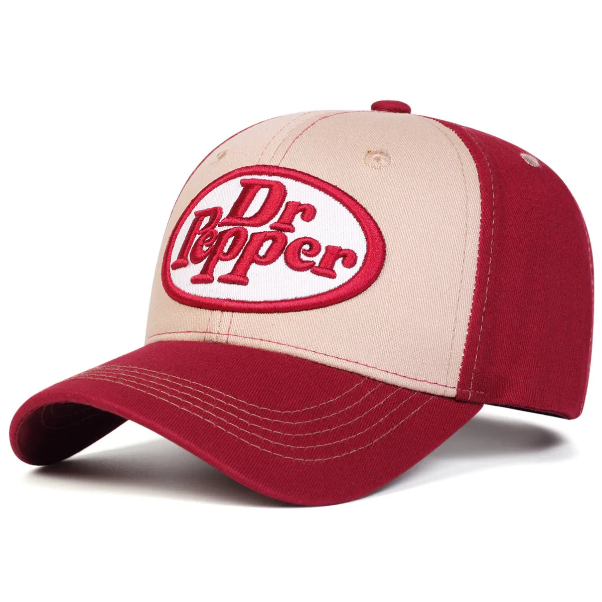 Unisex Dr Pepper Letter Embroidery Baseball Caps