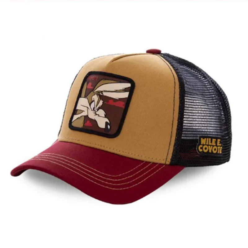 2New High Quality Brand Anime Cartoon Snapback Cotton Baseball Cap Men Women