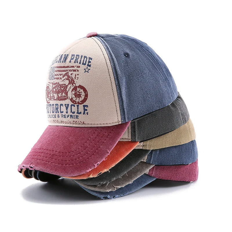 American Washed Cotton Baseball Caps Spring