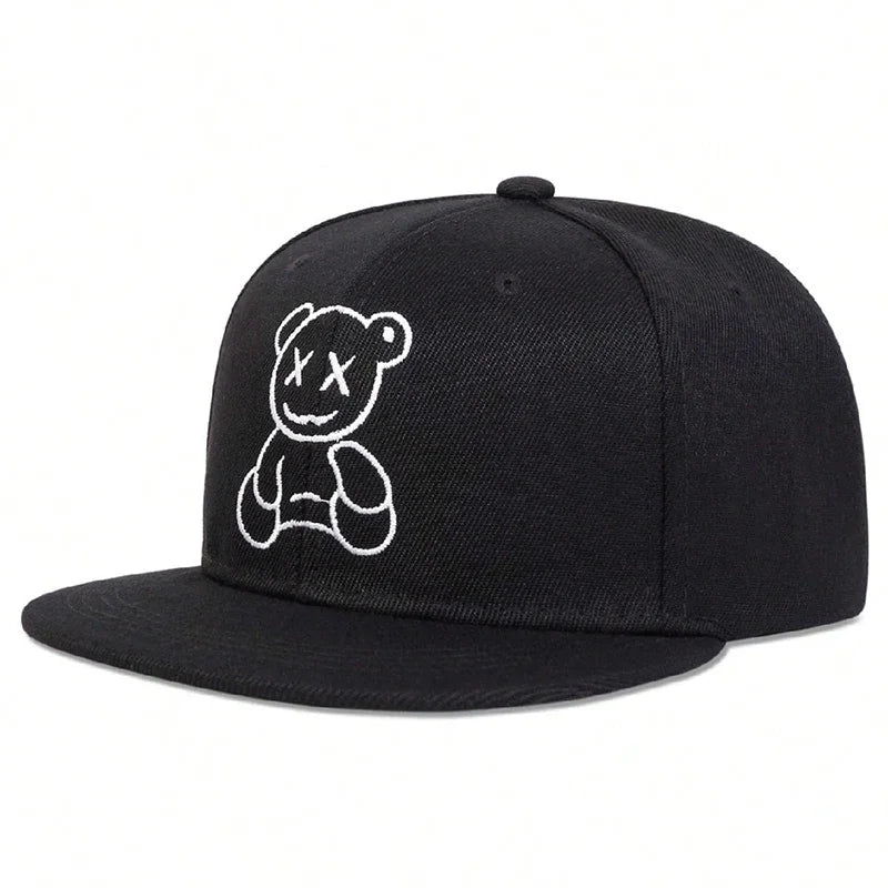 Unisex XX Little Bear Embroidery Hip-hop Hats Snapback Caps