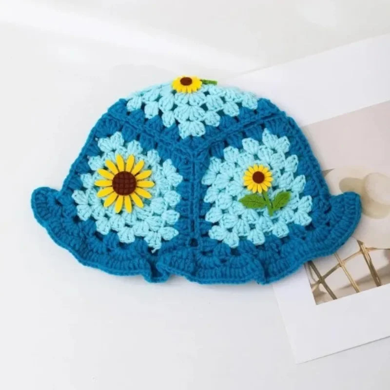 Bohemian Women's Hand-Crocheted Fisherman Hat