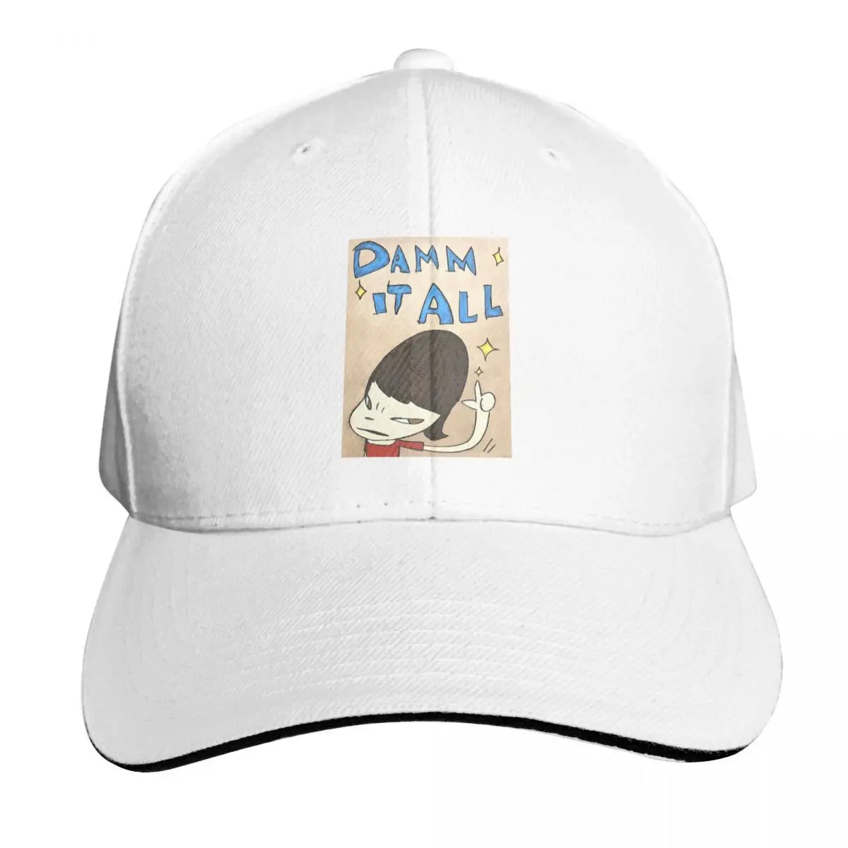 Yoshitomo Nara Damm It All Cartoon Cap Fashion Casual Baseball Caps