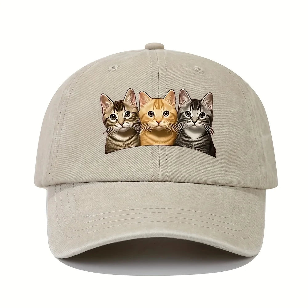 Fashion Washed Cotton Denim Baseball Caps Men Women