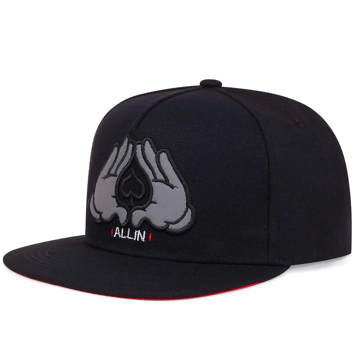 Fashion ALL IN Embroidery Baseball Cap Brooklyn Black Snapback Hat For Men Women Cap Bone