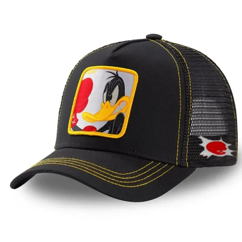 2New High Quality Brand Anime Cartoon Snapback Cotton Baseball Cap Men Women