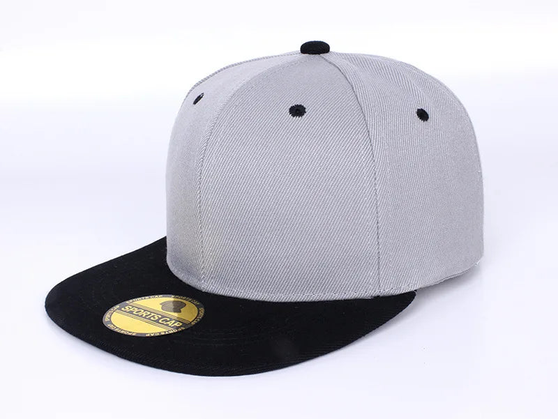 Unisex Flat Brim Snapback Hat For Men Women