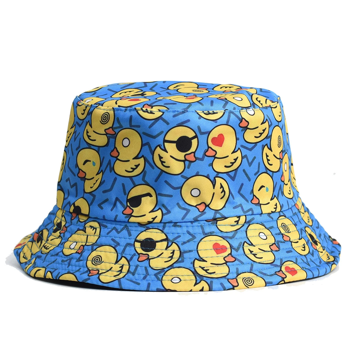 Cartoon Duck Bucket Hat Cute Printing Fisherman Hats For Men Women