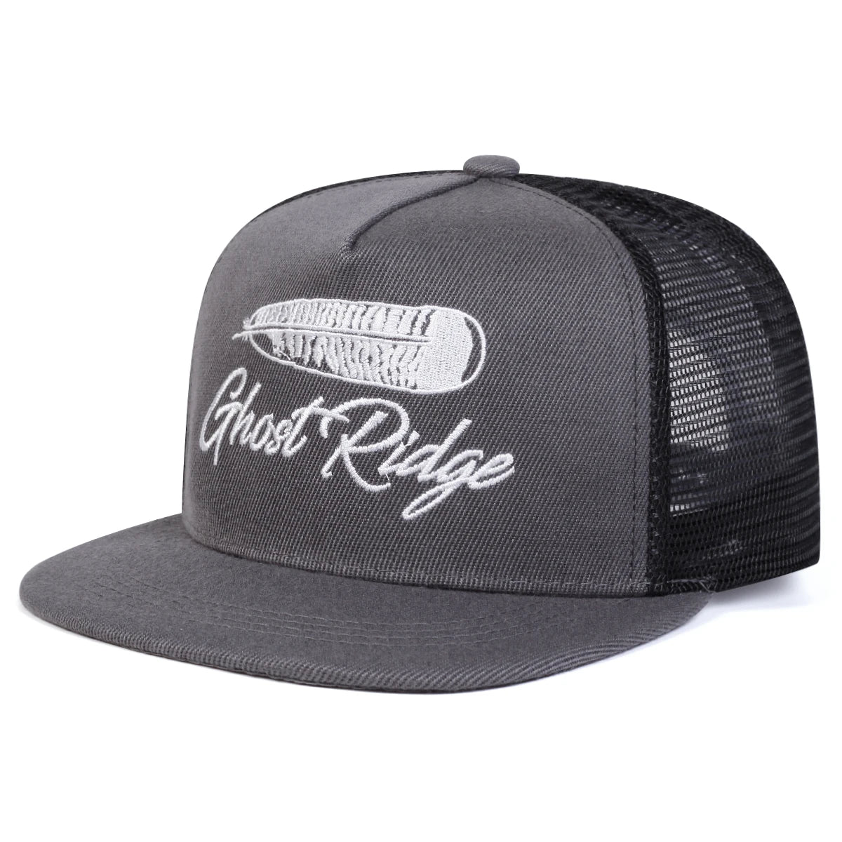 Unisex GHOST RIDGE Letter Embroidery Hip-hop Net Hats Snapback Caps