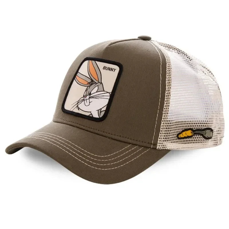 2New High Quality Brand Anime Cartoon Snapback Cotton Baseball Cap Men Women