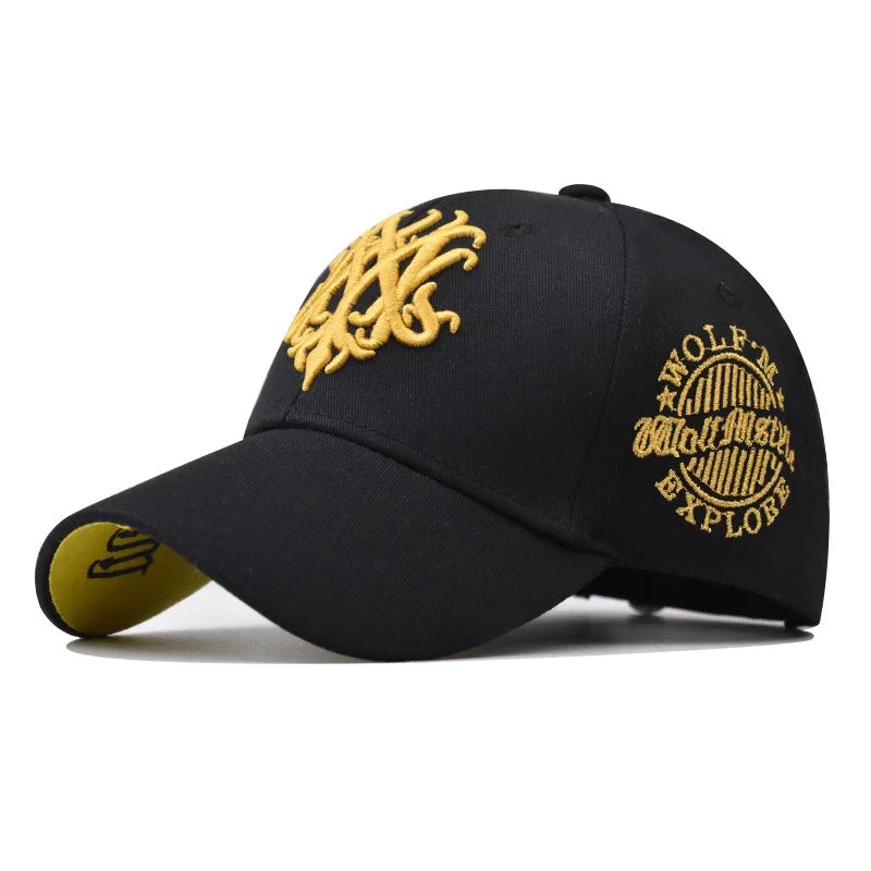 Fashion Baseball Caps Snapback Hats Men Women Adjustable 3D Totem Embroidery Hip Hop Hats