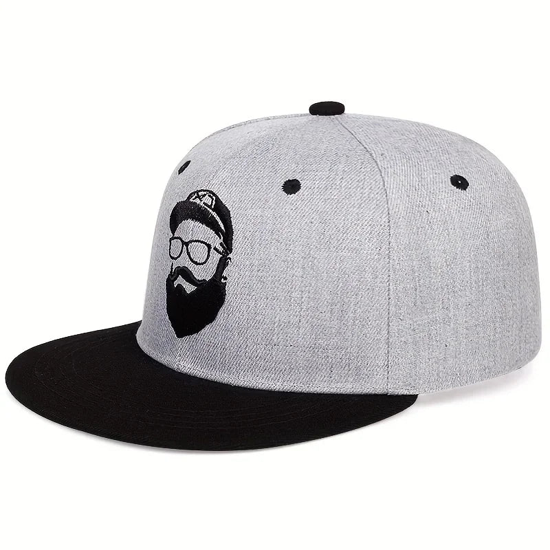 Unisex Uncle Beard Embroidery Hip-hop Hats Snapback Baseball Caps